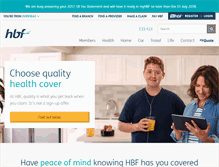 Tablet Screenshot of hbf.com.au